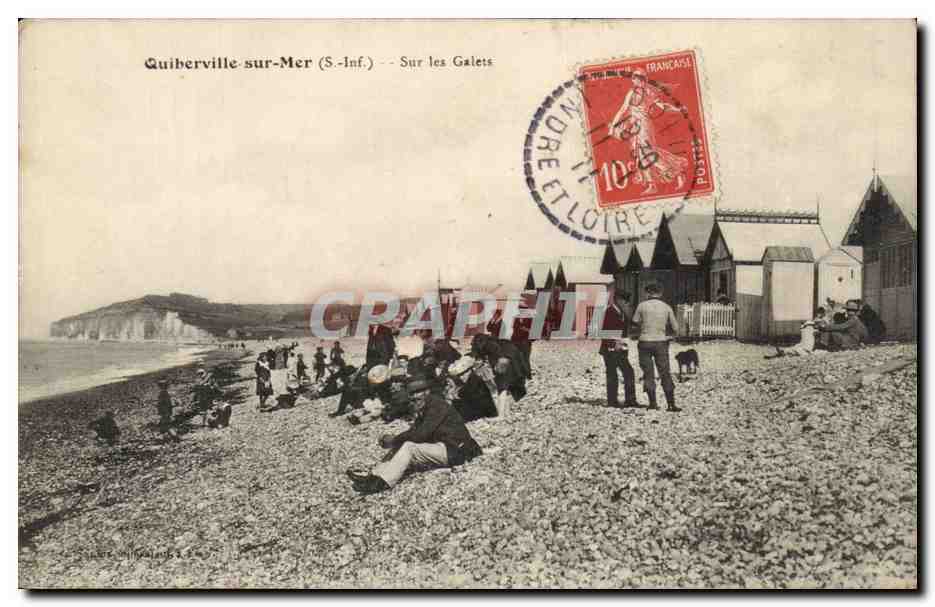 Quiberville sur Mer - Sur les Galets CPA 