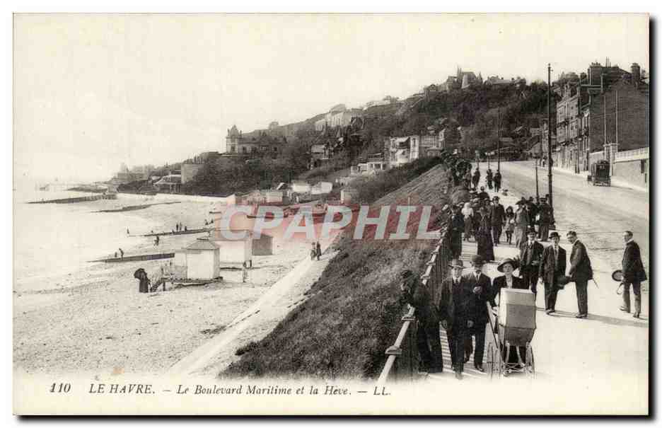 Le Havre - Le Boulevard Maritime et la Heve - CPA 