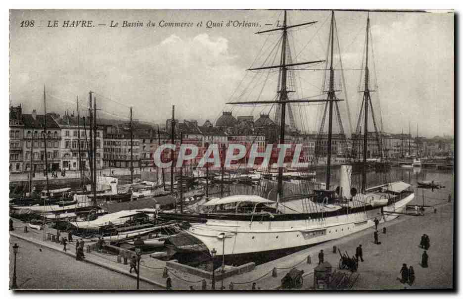 Le Havre - Le Bassin du Commerce et Quai D'Orleans - CPA 