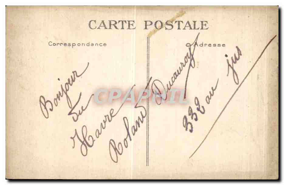 Le Havre - Vue Generale - CPA  — Verso