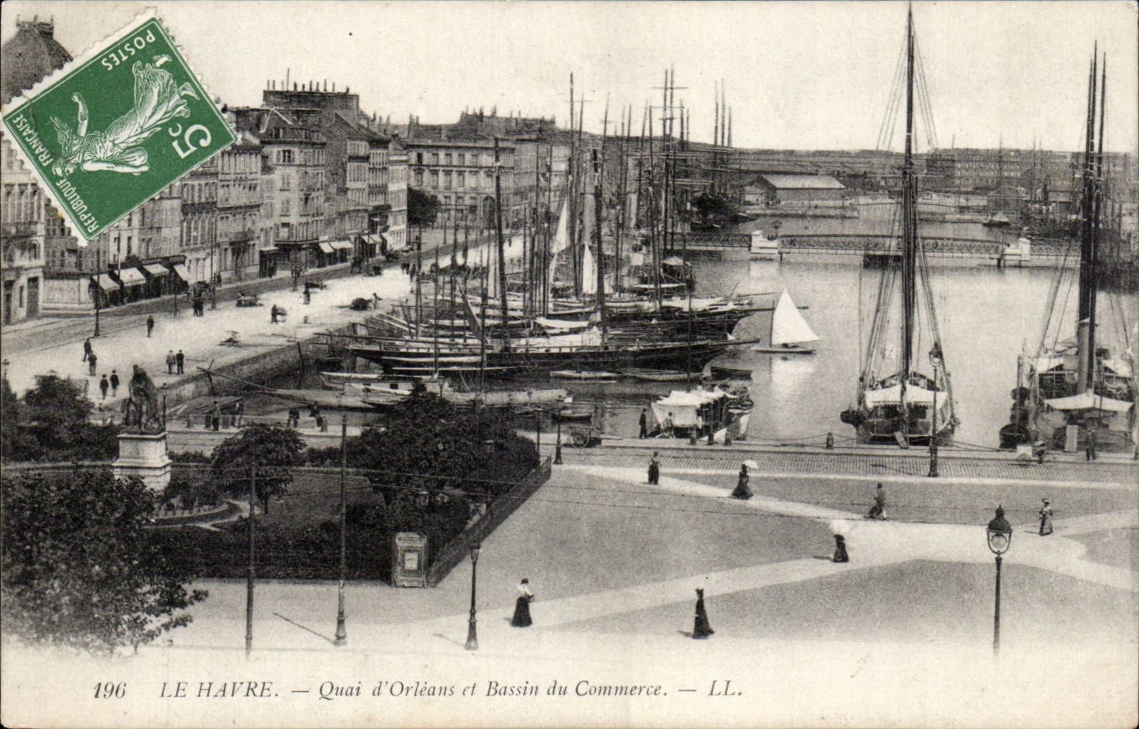 Le Havre - Quai d'Orleans et bassin du Commerce - CPA 