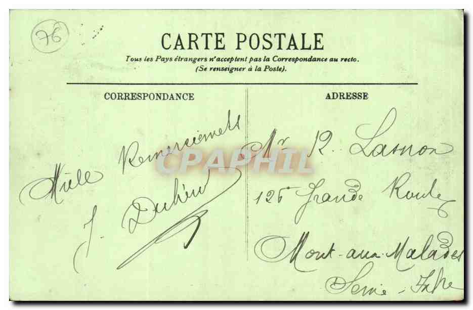 Le Havre - Quai d'Orleans et bassin du Commerce - CPA  — Rückseite