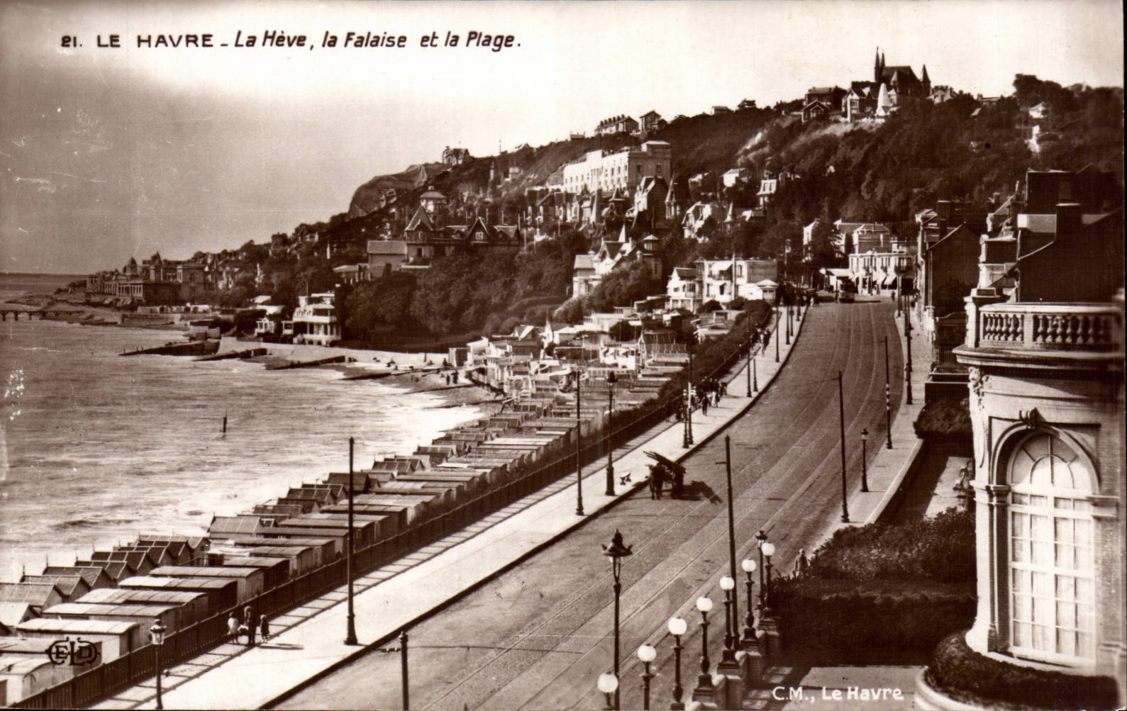 Le Havre - La Heve - La Falaise - La Plage - CPA 