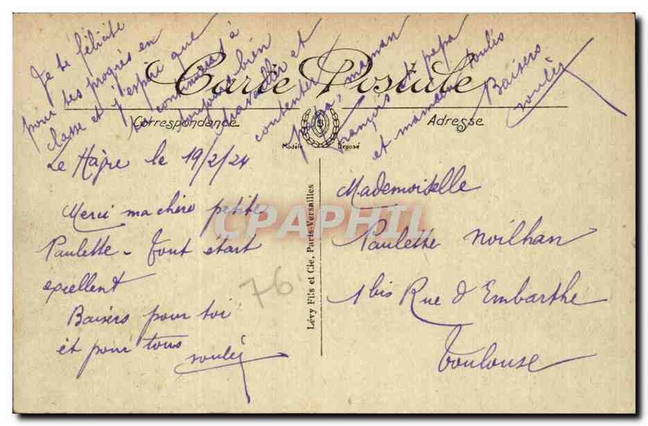 Le Havre - La Peche aux Crabes - Le Boulevard Albert I a maree basse - CPA  — Rückseite
