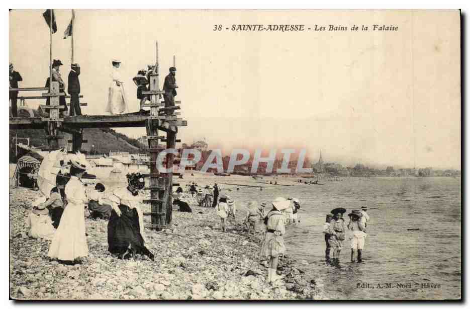 Sainte Adresse - -Les Bains de la Falaise CPA 