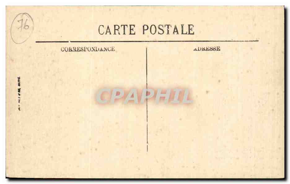 Le Havre - Le Cap de la Heve - La Falaise CPA  — Rückseite