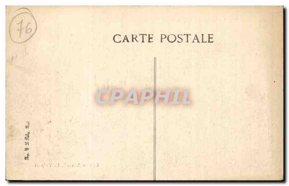 Le Treport - Le Quai Francois I et le Port CPA  — Rückseite