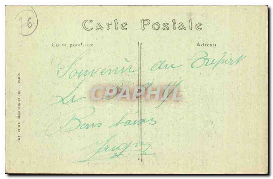 Le Treport - Le Casino Municipal - CPA  — Rückseite