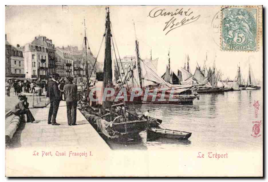 Le Treport - Le Port - Quai Francois I - CPA 