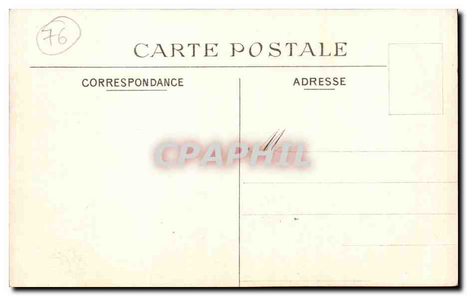 Le Treport - Le depart pour le bain CPA  — Rückseite