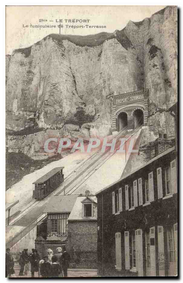 Le Treport - Le Funiculaire de Treport Terrasse - - CPA 
