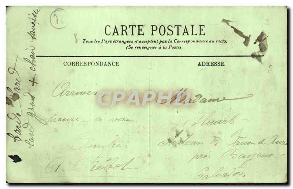 Caudebec en Caux - La Gendarmerie - CPA  — Rückseite