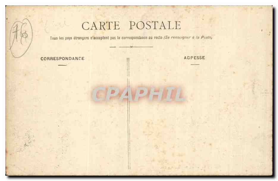 Pourville sur Mer - L'Egise et la Route de Dieppe - CPA  — Rückseite