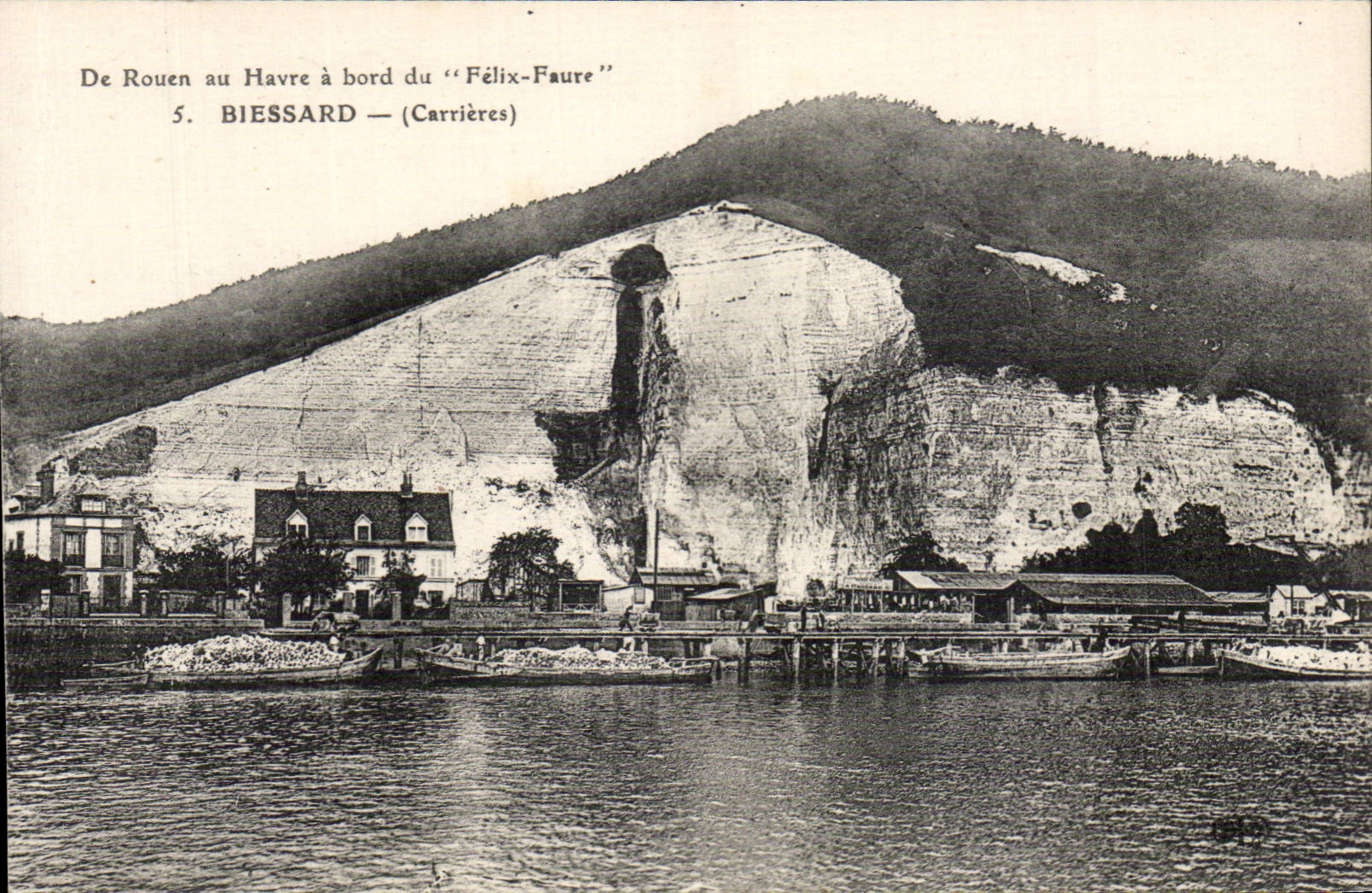 Biessard - De Rouen au Havre a bord du Felix Faure - CPA 