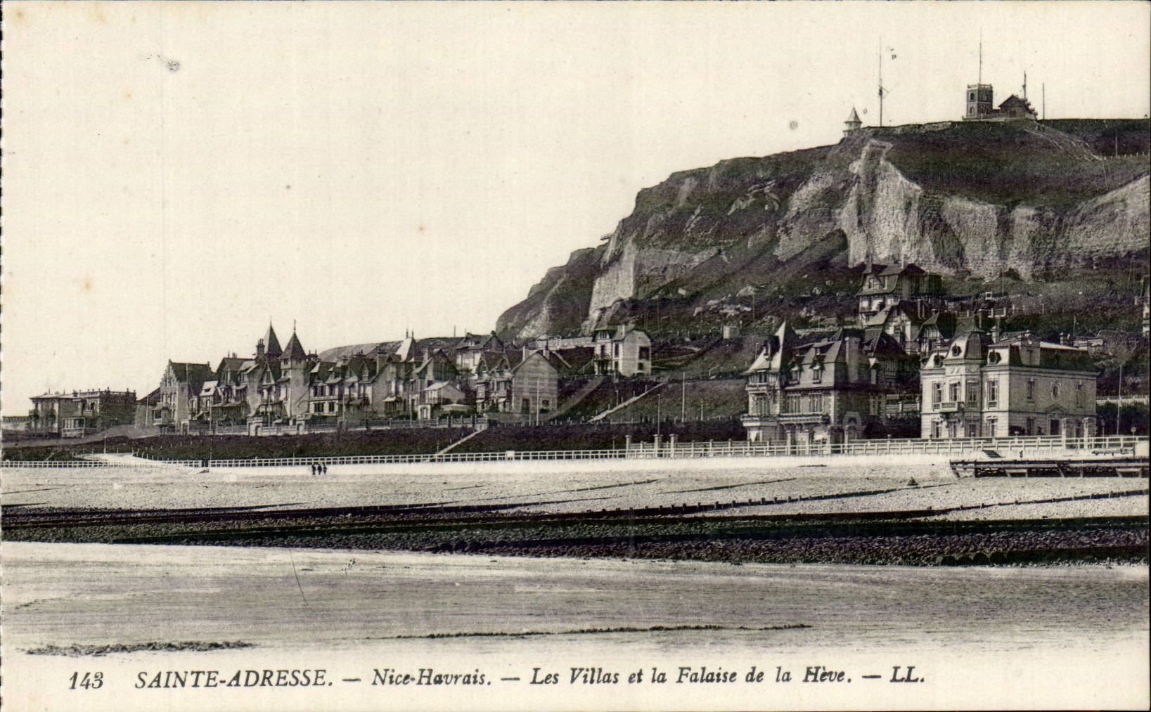 Sainte Adresse - Nice Havrais - Les Villas et la Falaise de la Heve CPA 