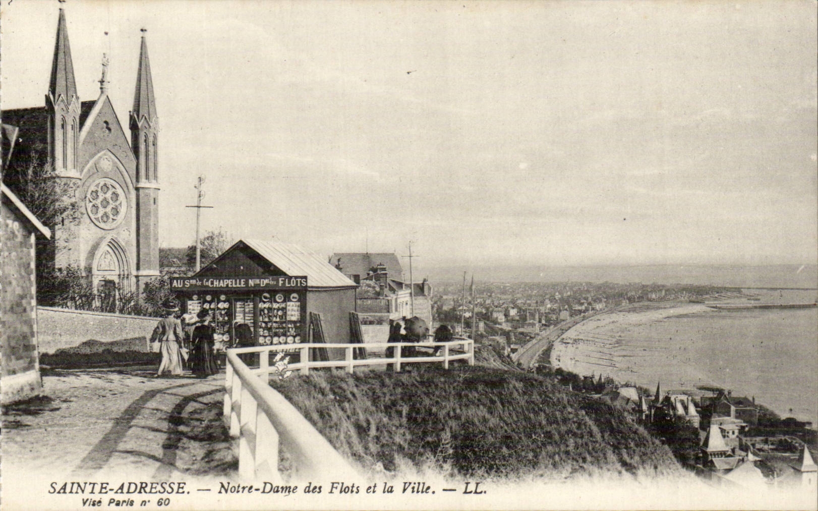 Sainte Adresse - Notre Dame des Flots et la Ville CPA 