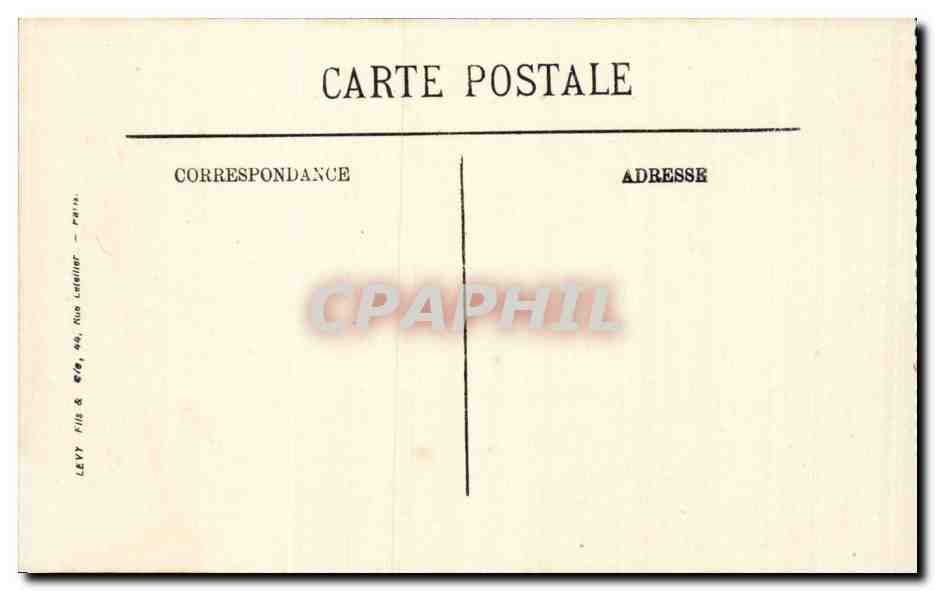 Le Havre - Le Boulevard Albert I et la Heve CPA  — Rückseite