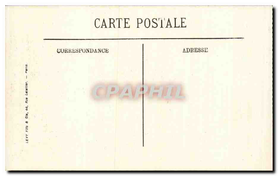 Le Havre - Raidillon de Sainte Adresse CPA  — Rückseite