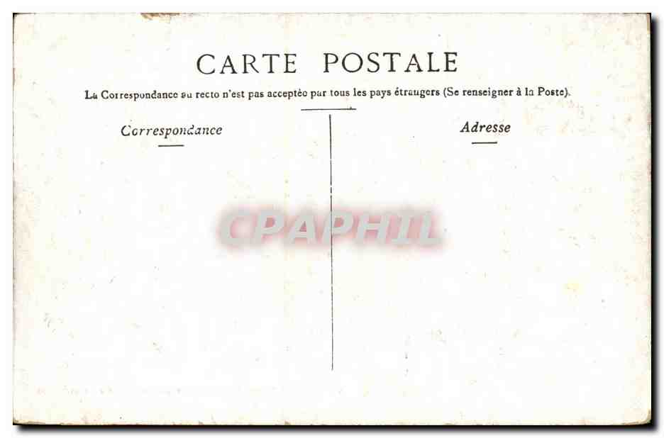 Bordeaux - Mairie - Cote Jardins - CPA  — Verso