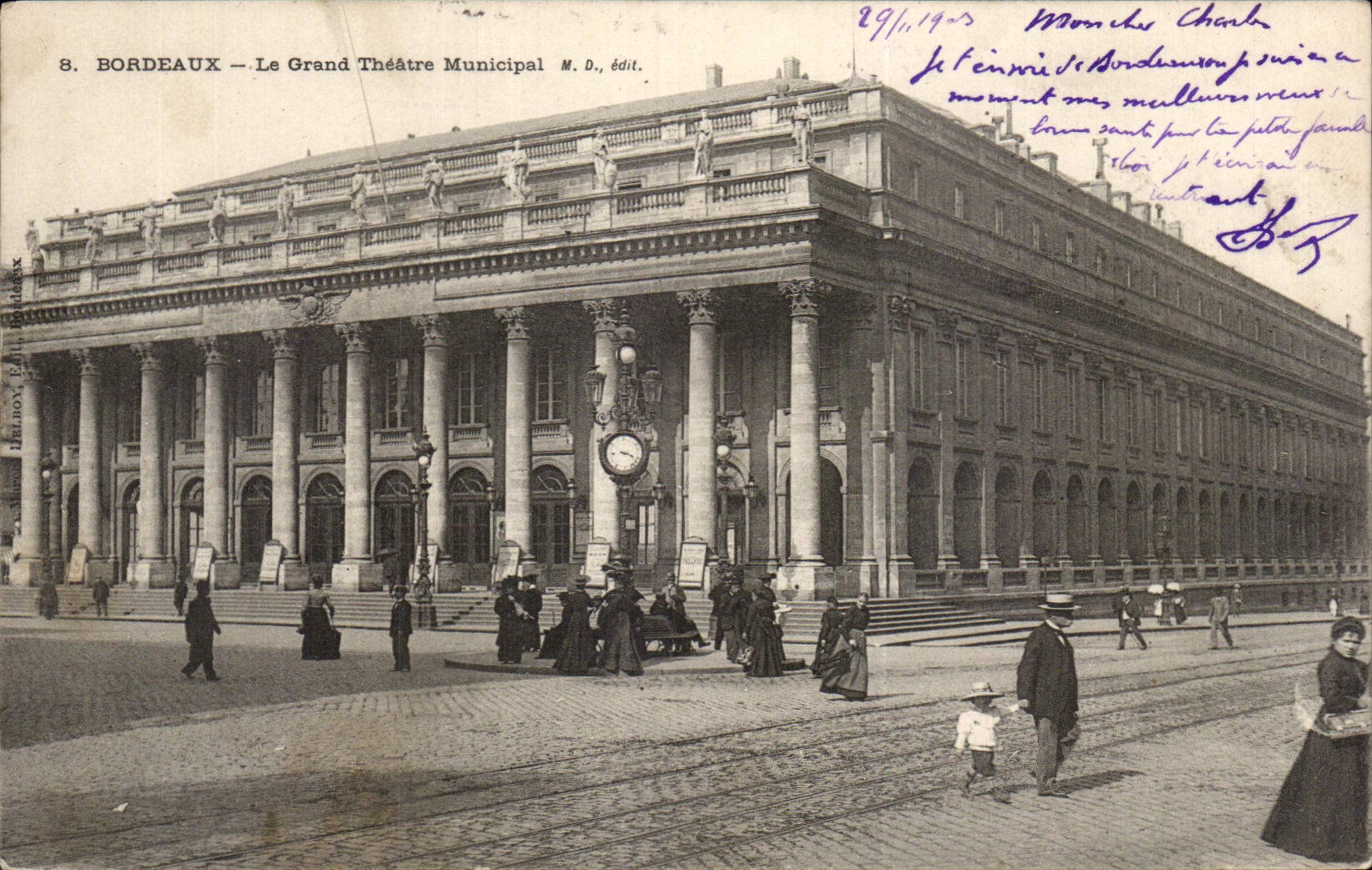 Bordeaux - Le Grand Theatre CPA 