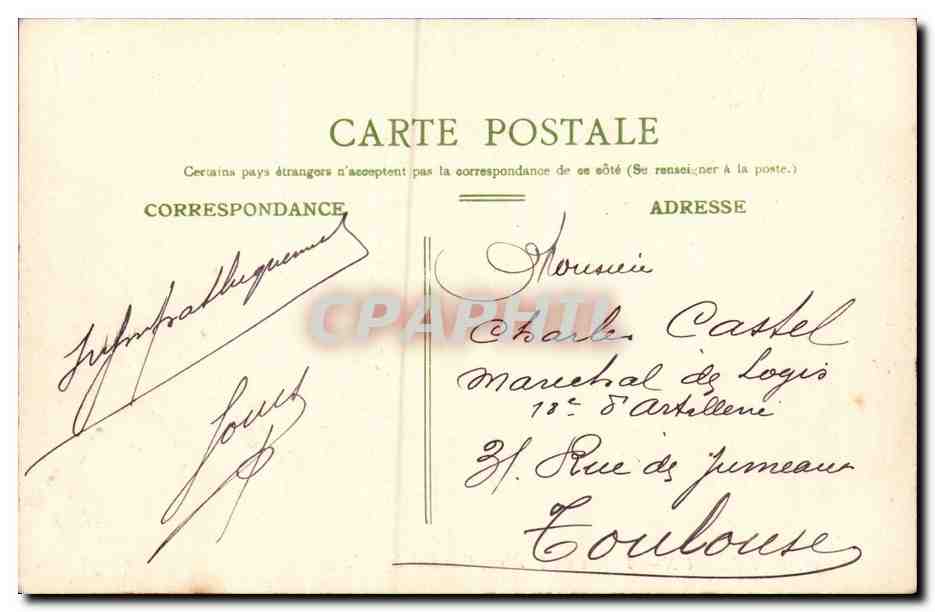 Bordeaux - Palais de Justice - Cour d'Appel CPA  — Verso