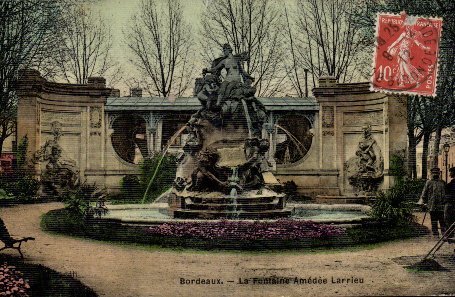 Bordeaux - La Fontaine Amedee Larrieu CPA 