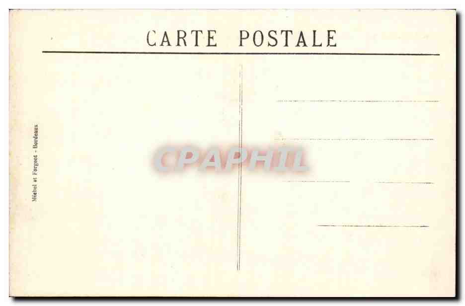 Bordeaux - Le Cours du XXX Juilet et la Colonne des Girondins CPA  — Verso