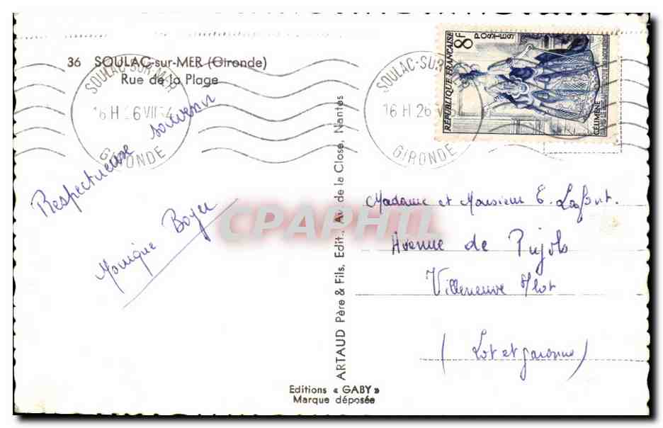 Hôtel de France — SoulaC-sur-Mer — Éditions Gaby — Reverso