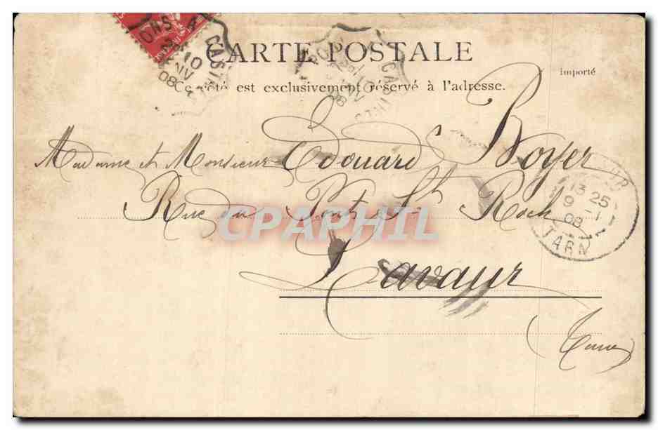 Bordeaux - Le Pont CPA  — Verso
