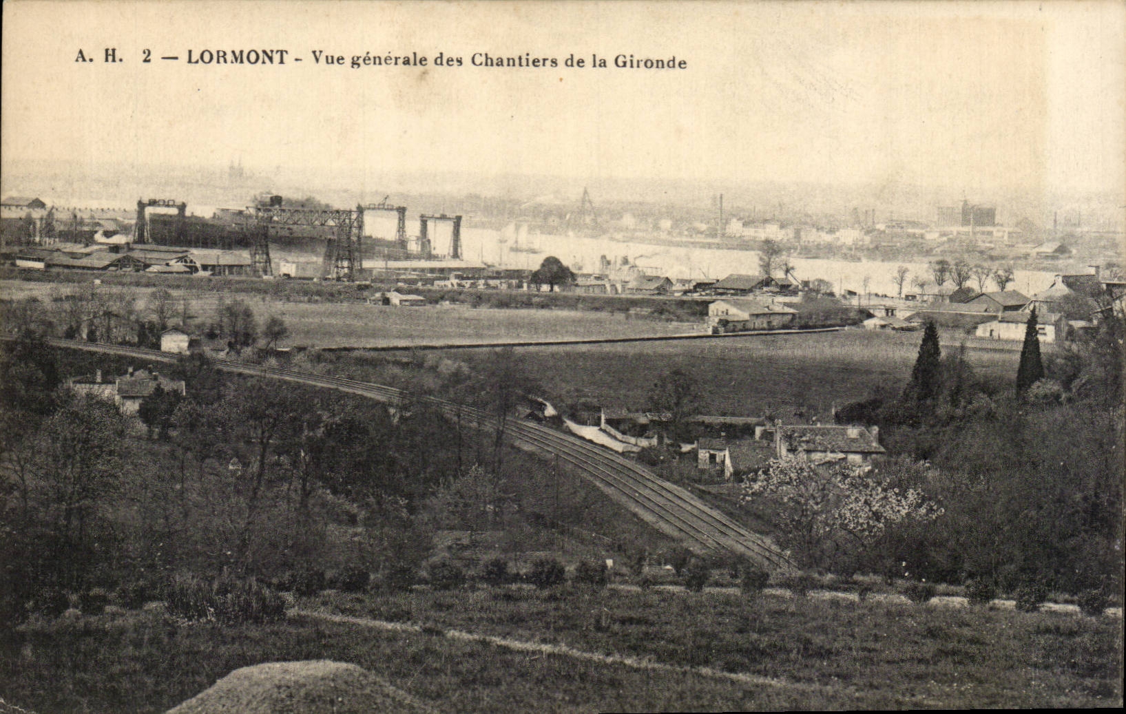 Lormont — Vue générale des Chantiers de la Gironde — A.H. 2