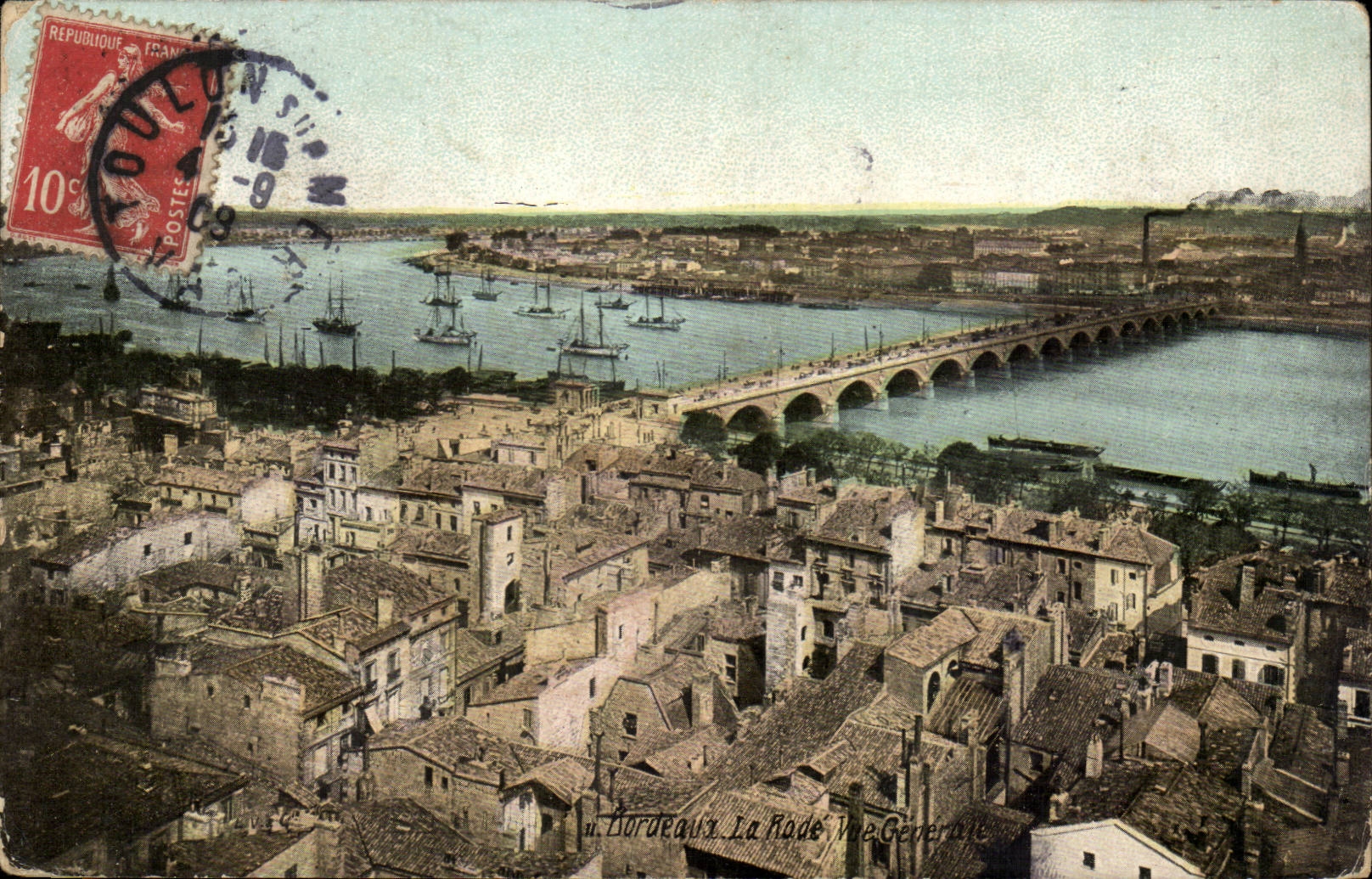 Bordeaux - La Rade Vue Generale CPA 