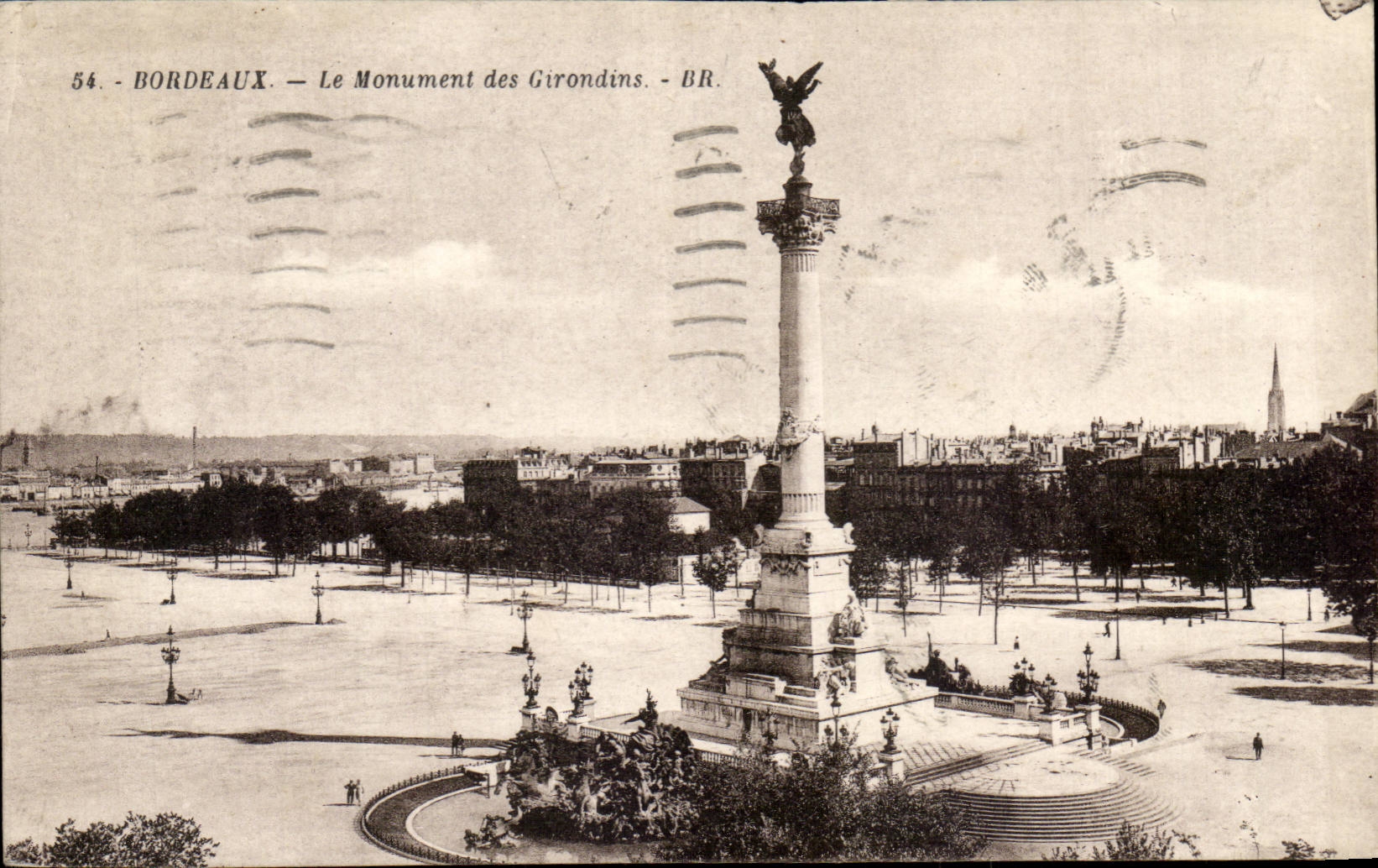 Bordeaux - Le Monument des Girondins CPA 