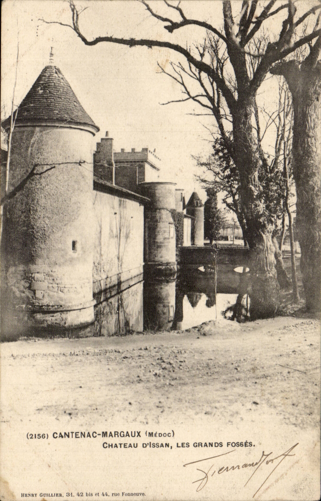 Cantenac-Margaux (Médoc) — Schloss Issan, die großen Gräben — Henry Guillier, n°2156