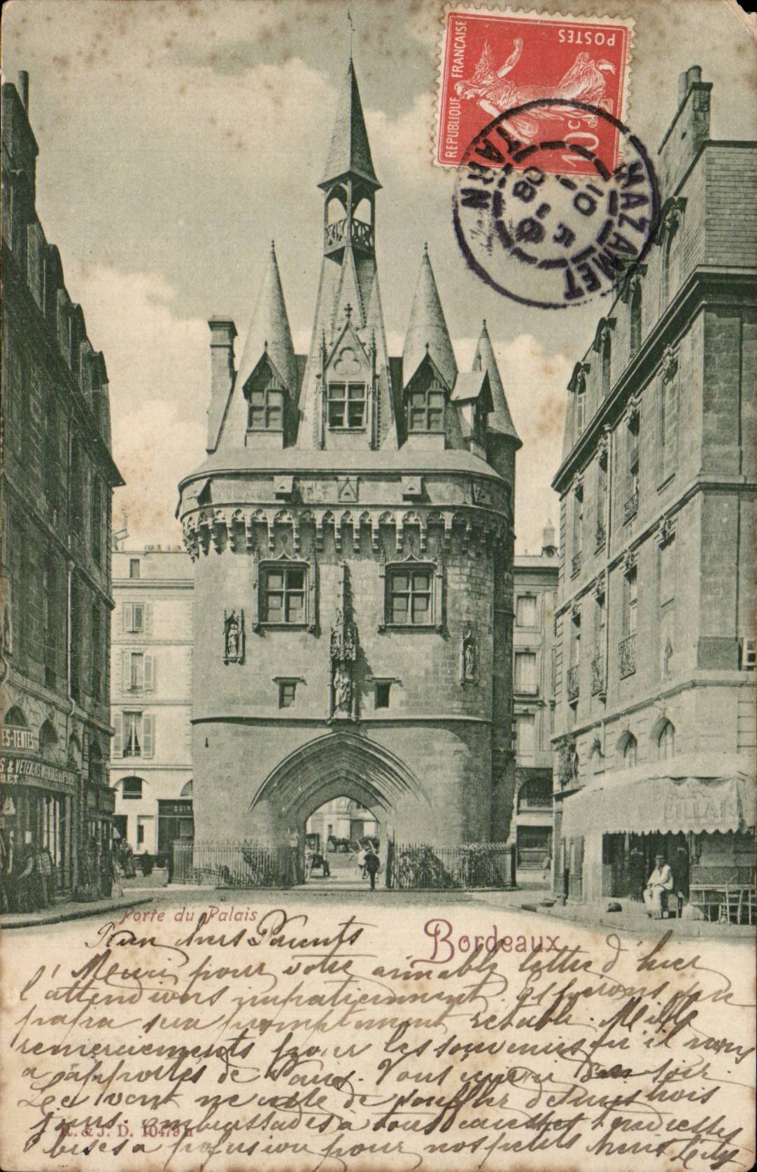 Bordeaux - Porte de Palais CPA 