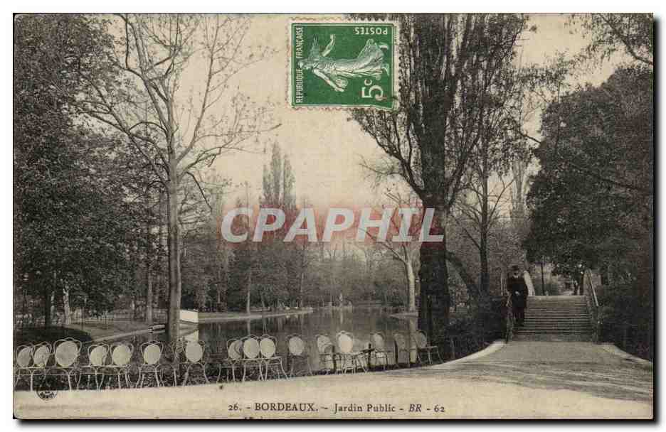 Bordeaux - Jardin Pubic CPA 
