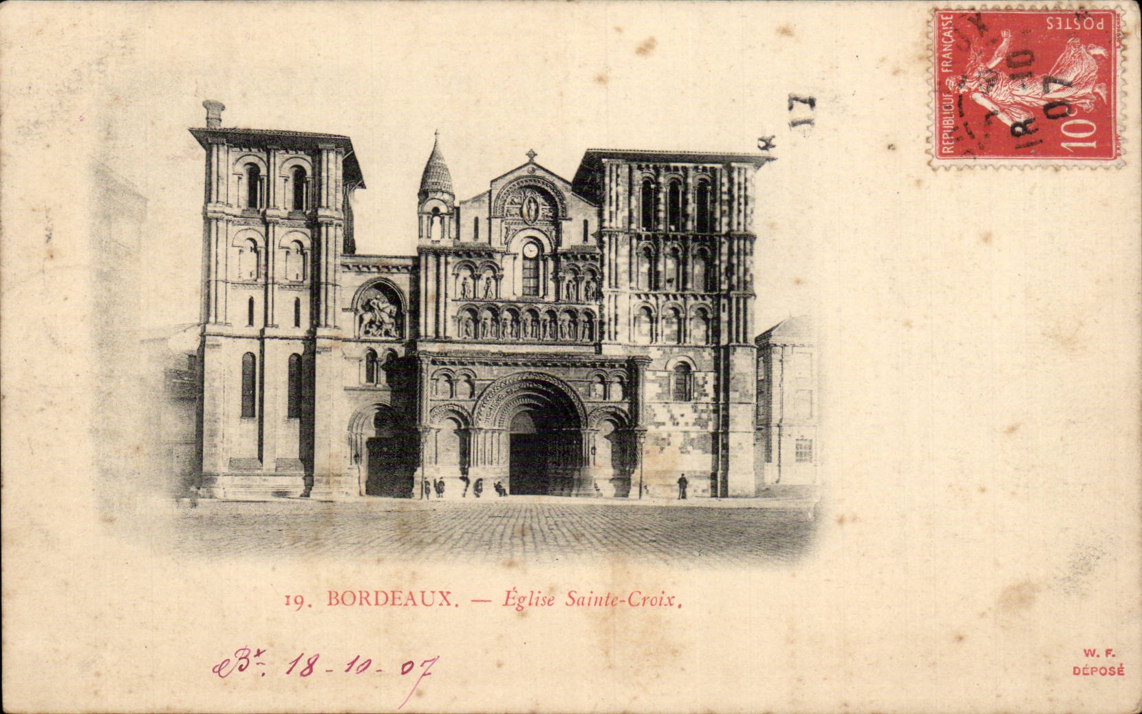 Bordeaux - Eglise Sainte Croix CPA 