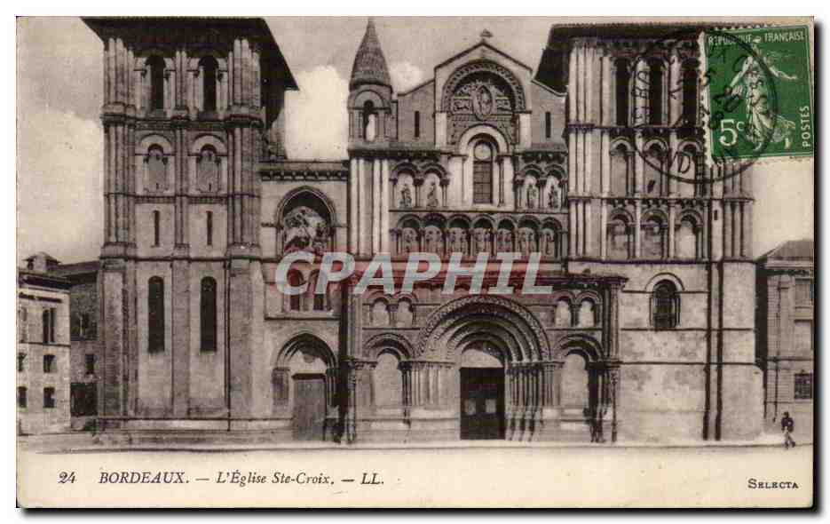 Bordeaux - L'Eglise Ste Croix CPA 