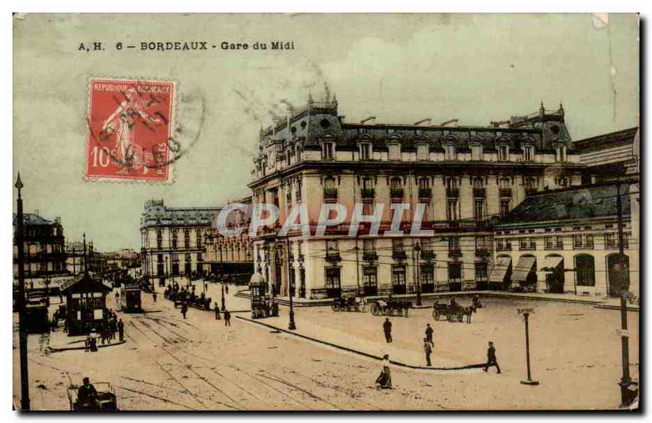 Bordeaux - Gare du Midi CPA 