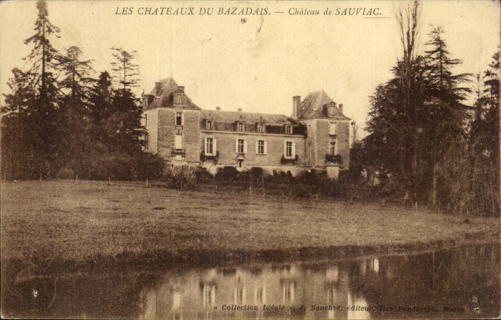 CPA Les chateaux du Bazadais Chateau de SAuviac