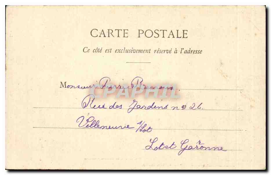 CPA Bazas Portique principal de la cathedrale sAint Jean — Back