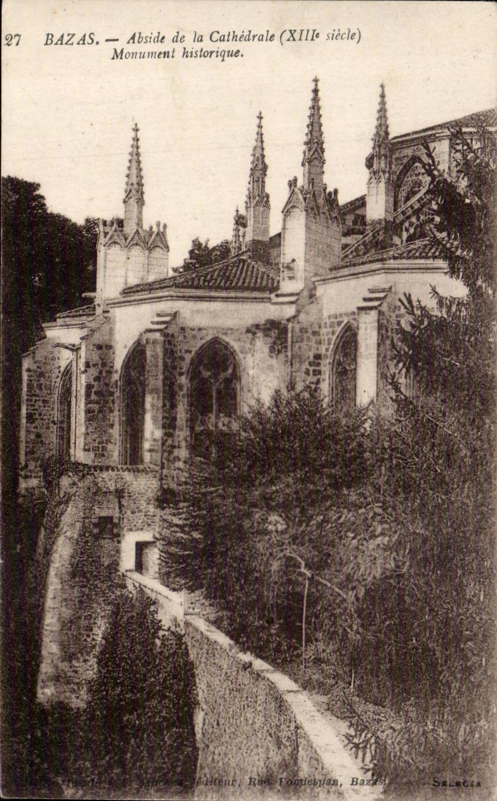 Bazas cPA Abside de la cathedrale Monument historique