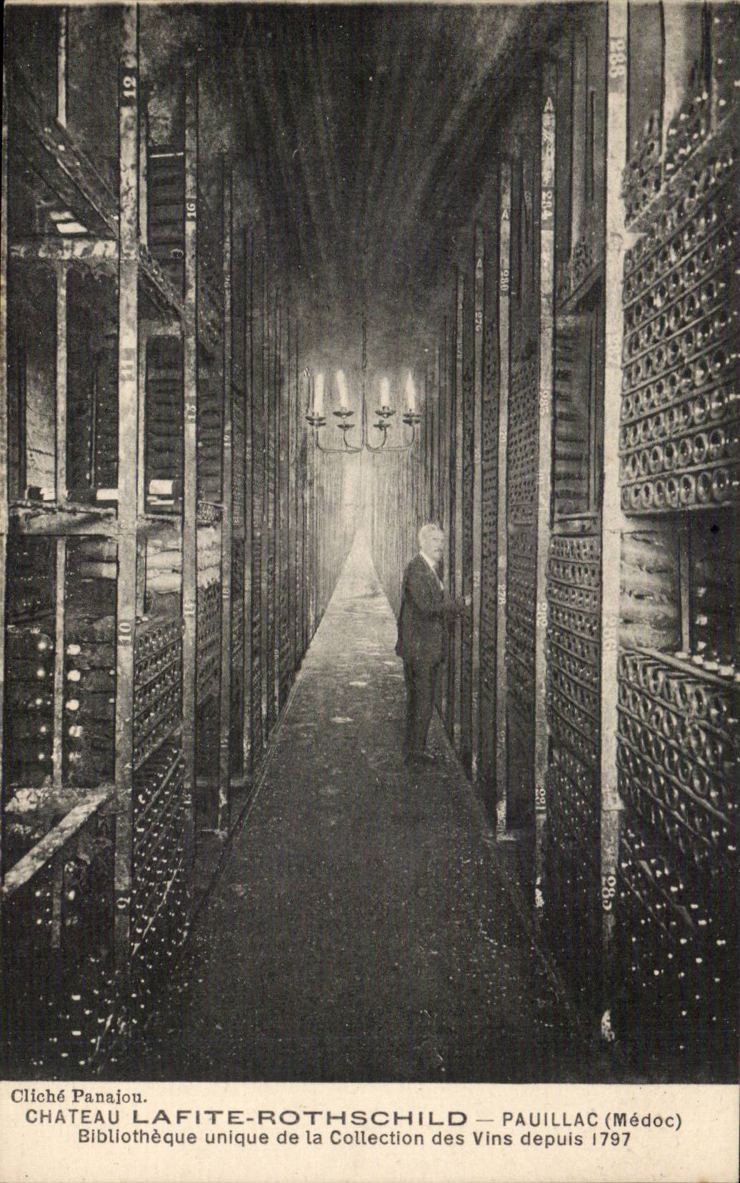 CPA Chateau Lafite Rothschild Bibliotheque unique de la collection des vins depuis 1797 (Pauillac vins)