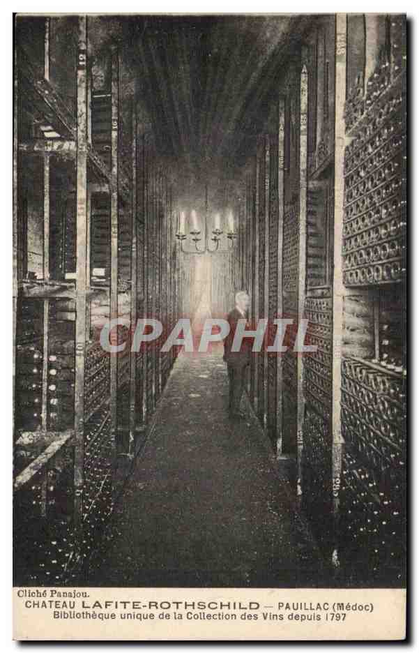 CPA Chateau Lafite Rothschild Bibliotheque unique de la collection des vins depuis 1797 (Pauillac vins)