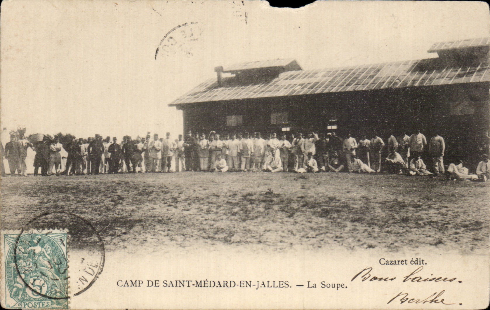 Camp de Saint medard en Jalles CPA La soupe