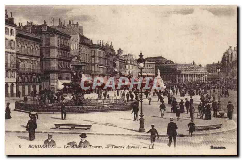 Bordeaux — Les Allées de Tourny — Tourny Avenue — éditeur Salomon, n°6