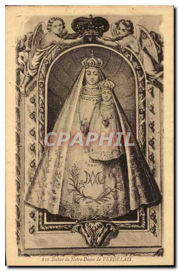 Bordeaux CPA Statue de Notre DAme de VErdelais