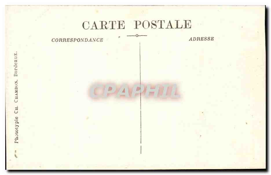 Bordeaux CPA Colonnes rostrales — Verso