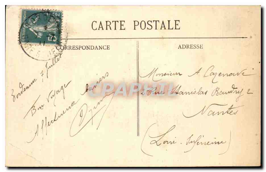 Bordeaux - La Place de la Comédie - BR - 1142 — Rückseite