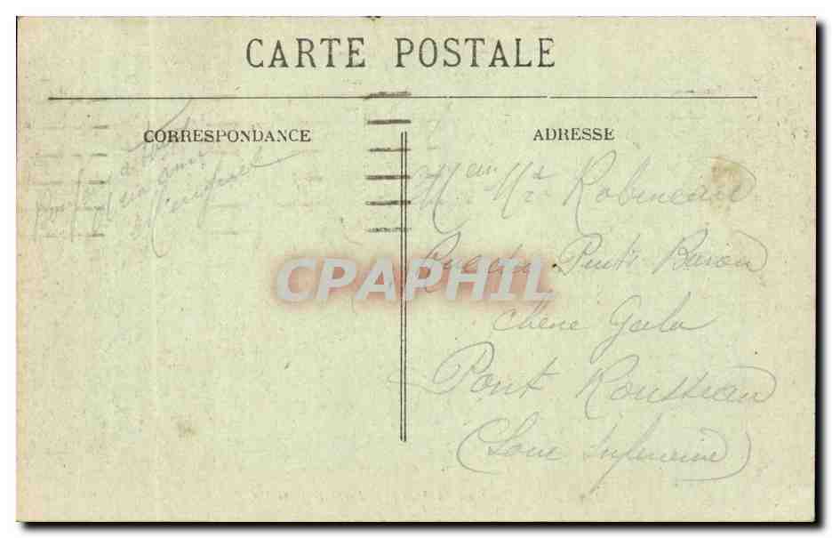 Bordeaux CPA La gare St Jean (Cie du Midi) — Verso