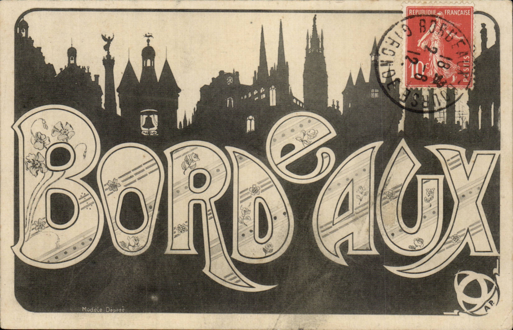 Bordeaux — Ansicht der Stadt — Modele Depoës